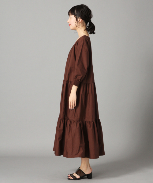 LOWRYS FARM（ローリーズファーム）の「ティアードワンピース　825784（ワンピース・レディース・ブラック/ブラウン/ベージュ・FREE）」の5枚目の写真