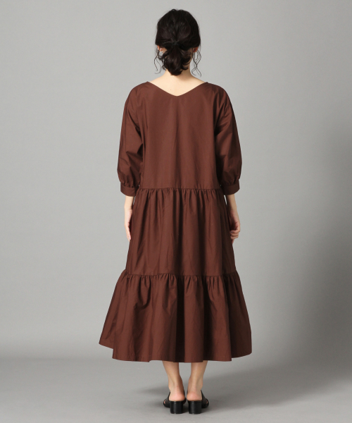 LOWRYS FARM（ローリーズファーム）の「ティアードワンピース　825784（ワンピース・レディース・ブラック/ブラウン/ベージュ・FREE）」の6枚目の写真