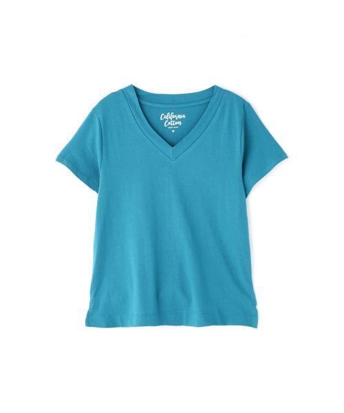 FREE'S MART（フリーズマート）の「カルフォルニアコットンＶネックＴシャツ（Tシャツ/カットソー・レディース・ブラック/ホワイト/ベージュ/イエロー/パープル/ピンク/グリーン・FREE）」の4枚目の写真