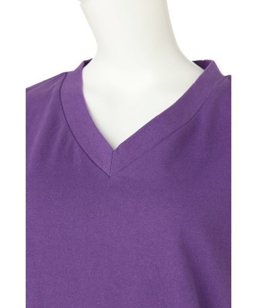 FREE'S MART（フリーズマート）の「カルフォルニアコットンＶネックＴシャツ（Tシャツ/カットソー・レディース・ブラック/ホワイト/ベージュ/イエロー/パープル/ピンク/グリーン・FREE）」の18枚目の写真