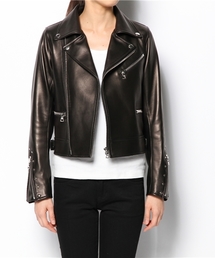 Drawer（ドゥロワー）の「DRAWER ブラックライダースジャケット