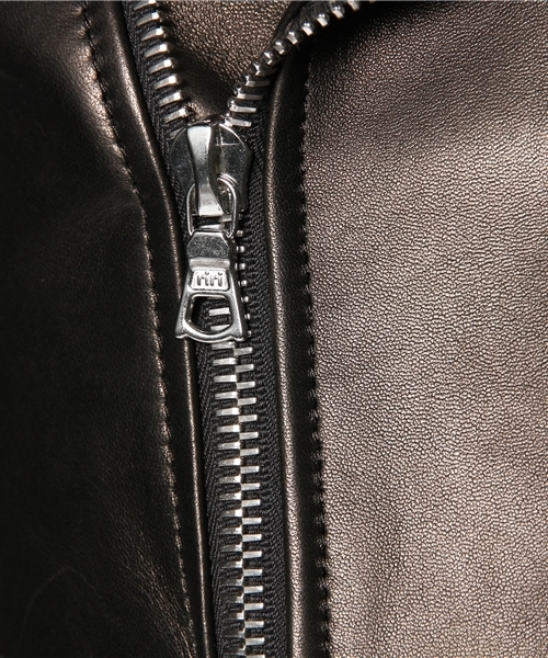 Drawer（ドゥロワー）の「DRAWER ブラックライダースジャケット