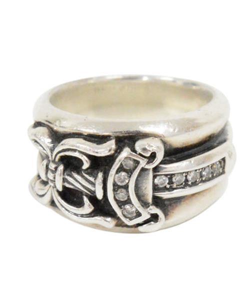 クロムハーツ ダガーリング 22号 アフターダイヤ シルバー クリーニング済 鑑別書付属 クロムハーツ ダガーリング 22号 アフターダイヤ