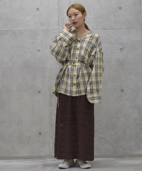 w closet（ダブルクローゼット）の「クロシェレーススカート（スカート・レディース・オフホワイト/アイボリー/モカ・FREE）」の16枚目の写真