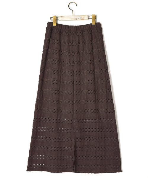 w closet（ダブルクローゼット）の「クロシェレーススカート（スカート・レディース・オフホワイト/アイボリー/モカ・FREE）」の13枚目の写真