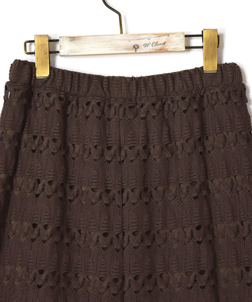 w closet（ダブルクローゼット）の「クロシェレーススカート（スカート・レディース・オフホワイト/アイボリー/モカ・FREE）」の20枚目の写真