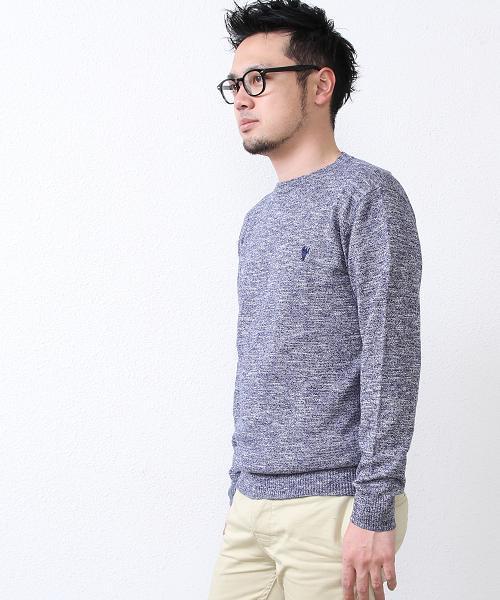 coen（コーエン）の「コットンリネンニットTシャツ（Tシャツ/カットソー・メンズ・ネイビー/ベージュ/ブラック・MEDIUM/SMALL/LARGE/X-LARGE）」の8枚目の写真