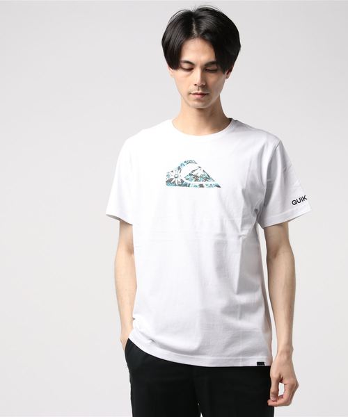 Quiksilver(クイックシルバー)の「半袖Tシャツ QUIKSIVER LOGO QST192031(Tシャツ/カットソー・メンズ・ホワイト/ブラック/ピンク・M/L/XL)」の1枚目の写真