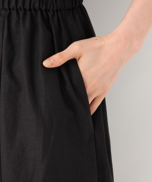 GLOBAL WORK（グローバルワーク）の「リネンノースリーブマキシワンピース/840259（ワンピース・レディース・ブラック/ダークブラウン/レッド・MEDIUM/LARGE）」の12枚目の写真