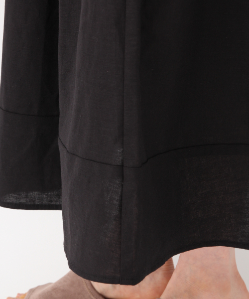 GLOBAL WORK（グローバルワーク）の「リネンノースリーブマキシワンピース/840259（ワンピース・レディース・ブラック/ダークブラウン/レッド・MEDIUM/LARGE）」の13枚目の写真