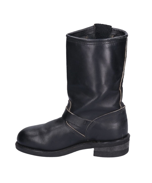 レザー ジッパー付き エンジニアブーツ 黒Harley-Davidson 本革 ブランド古着】エンジニアブーツ（ブーツ）｜Harley-Davidson
