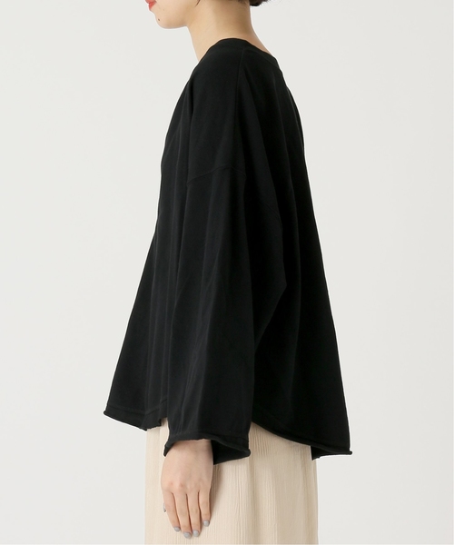 CITYSHOP（シティーショップ）の「*【YOSHIMI NAGAO by STYLE & EDIT×CITYSHOP】COTTON PIQUE L/S SHIRT（Tシャツ/カットソー・レディース・ブラック/パープル・FREE）」の5枚目の写真
