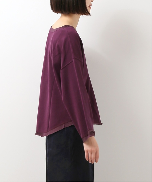 CITYSHOP（シティーショップ）の「*【YOSHIMI NAGAO by STYLE & EDIT×CITYSHOP】COTTON PIQUE L/S SHIRT（Tシャツ/カットソー・レディース・ブラック/パープル・FREE）」の18枚目の写真