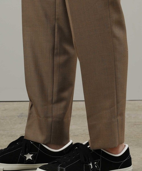 JUNRED（ジュンレッド）の「シャンブレードライスリムパンツ（スラックス・メンズ・ベージュ/ブラック系その他2/ブラウン系その他2・LL/S/M/L）」の4枚目の写真