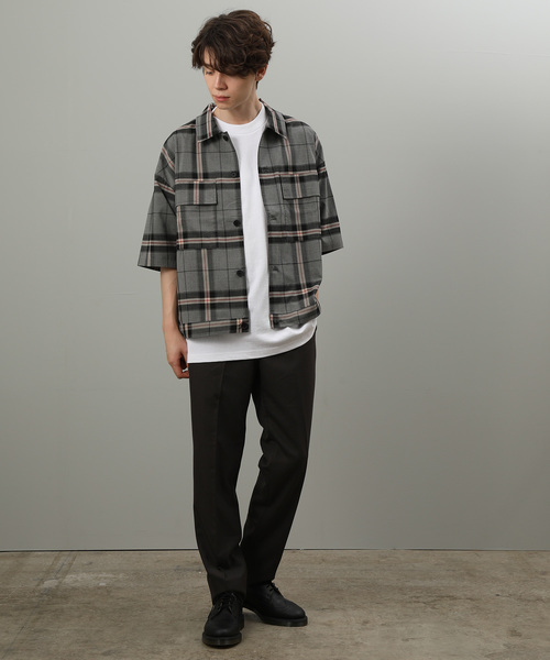 JUNRED（ジュンレッド）の「シャンブレードライスリムパンツ（スラックス・メンズ・ベージュ/ブラック系その他2/ブラウン系その他2・LL/S/M/L）」の8枚目の写真