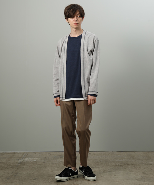 JUNRED（ジュンレッド）の「シャンブレードライスリムパンツ（スラックス・メンズ・ベージュ/ブラック系その他2/ブラウン系その他2・LL/S/M/L）」の12枚目の写真