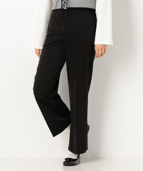 archives（アルシーヴ）の「ジャージーワイドパンツ（その他パンツ・レディース・ブラック/キャメル/ワイン・MEDIUM）」の2枚目の写真