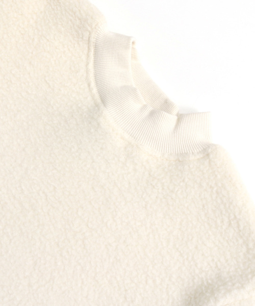 MAKE YOUR DAY（メイクユアデイ）の「両面シープボア ワンピース■90～140cm（ワンピース・キッズ・アイボリー・130/140/90/100/110/120）」の9枚目の写真