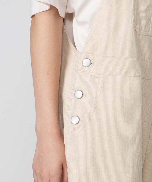 WEGO（ウィゴー）の「WEGO/コーデュロイオーバーオール（サロペット/オーバーオール・レディース・ブラック/アイボリー/キャメル・FREE）」の21枚目の写真