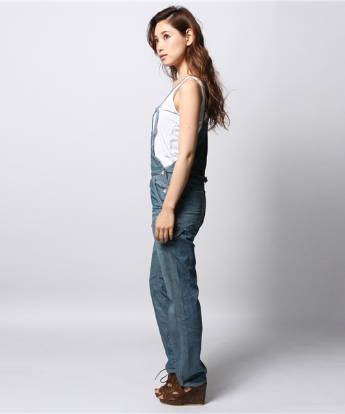 goa（ゴア）の「4ozデニムオーバーオール（サロペット/オーバーオール・レディース・インディゴブルー・1/2）」の4枚目の写真