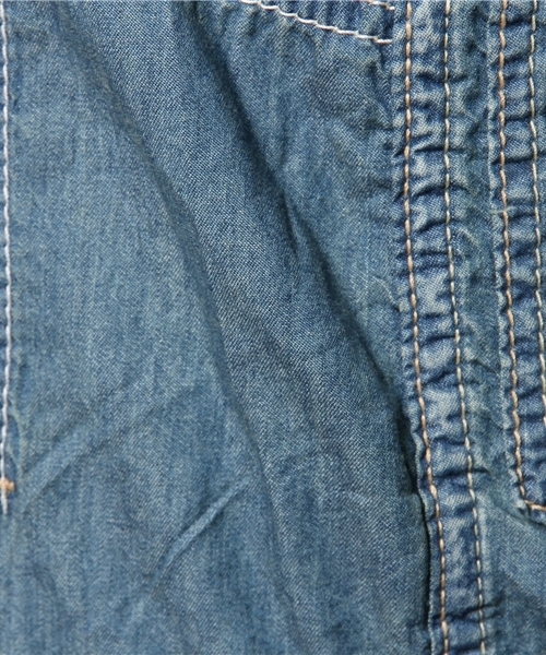 goa（ゴア）の「4ozデニムオーバーオール（サロペット/オーバーオール・レディース・インディゴブルー・1/2）」の2枚目の写真