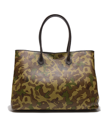 極美品　シセイ　Cisei 941 カモフラージュトートバッグ 極美品✨】シセイ cisei カモフラ柄 941 レザートートバッグ 本革