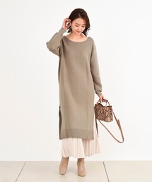 DouDou | スカートセットニットワンピース(ワンピース)
