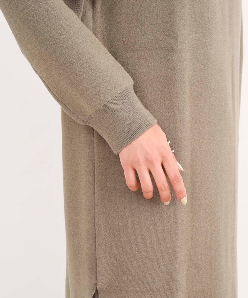 DouDou（ドゥドゥ）の「スカートセットニットワンピース（ワンピース・レディース・ホワイト/ベージュ・FREE）」の12枚目の写真