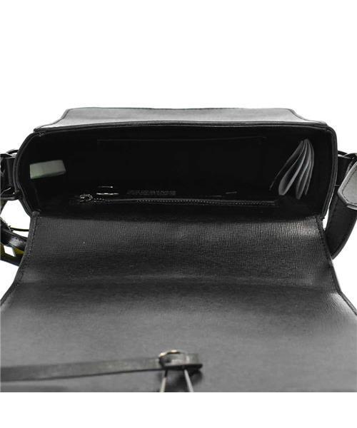 ブランド古着】スカルプチャーバインダークリップ レザーバッグ クロス  