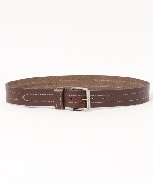 【TONE USA】39mm USA MADE DOUBLE STITCH LEATHER BELT (UN)(ベルト)|TONE SELECT GOODS(トーンセレクトグッズ)