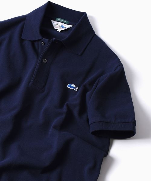 LACOSTE（ラコステ）の「LACOSTE: 別注 70's ドロップテイル ポロシャツ 20SS（ポロシャツ・メンズ・ホワイト/ブラック/ブルー/ネイビー/ピンク・X-SMALL/SMALL/MEDIUM/LARGE/X-LARGE）」の3枚目の写真