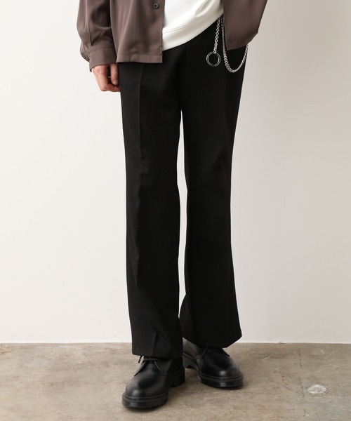 JUNRED（ジュンレッド）の「(美シルエット・高機能を兼ね備えた)ウォッシャブルサージセミフレア（その他パンツ・メンズ・ブラック/ベージュ系その他・S/M/L）」の10枚目の写真