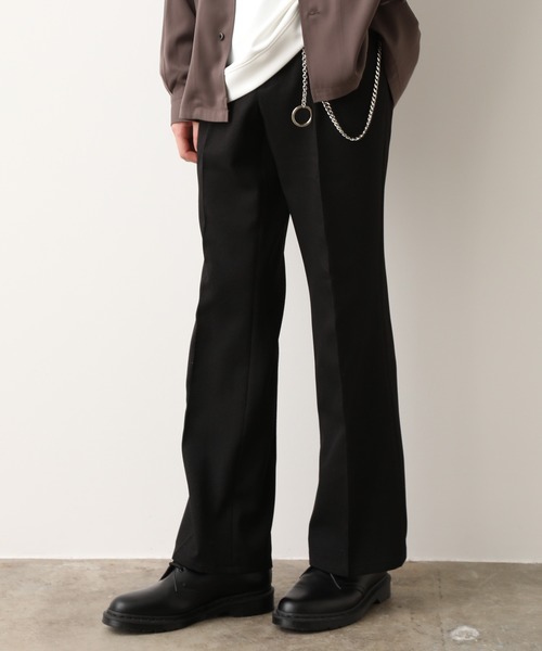 JUNRED（ジュンレッド）の「(美シルエット・高機能を兼ね備えた)ウォッシャブルサージセミフレア（その他パンツ・メンズ・ブラック/ベージュ系その他・S/M/L）」の8枚目の写真