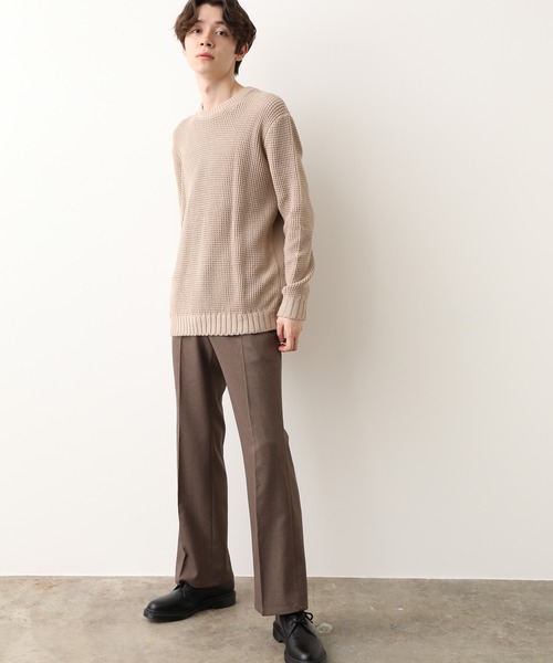 JUNRED（ジュンレッド）の「(美シルエット・高機能を兼ね備えた)ウォッシャブルサージセミフレア（その他パンツ・メンズ・ブラック/ベージュ系その他・S/M/L）」の15枚目の写真