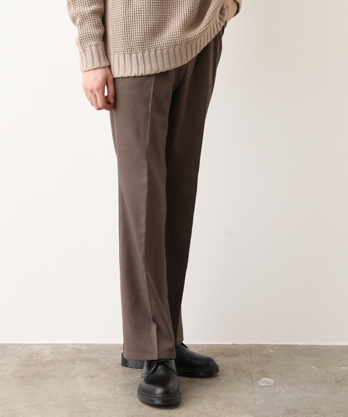 JUNRED（ジュンレッド）の「(美シルエット・高機能を兼ね備えた)ウォッシャブルサージセミフレア（その他パンツ・メンズ・ブラック/ベージュ系その他・S/M/L）」の6枚目の写真