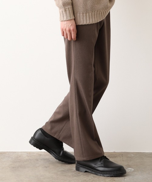 JUNRED（ジュンレッド）の「(美シルエット・高機能を兼ね備えた)ウォッシャブルサージセミフレア（その他パンツ・メンズ・ブラック/ベージュ系その他・S/M/L）」の4枚目の写真