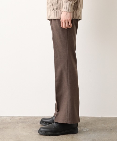 JUNRED（ジュンレッド）の「(美シルエット・高機能を兼ね備えた)ウォッシャブルサージセミフレア（その他パンツ・メンズ・ブラック/ベージュ系その他・S/M/L）」の9枚目の写真