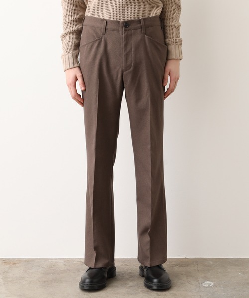 JUNRED（ジュンレッド）の「(美シルエット・高機能を兼ね備えた)ウォッシャブルサージセミフレア（その他パンツ・メンズ・ブラック/ベージュ系その他・S/M/L）」の18枚目の写真