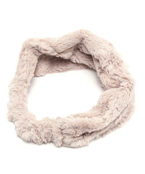 Kastane（カスタネ）の「【Kastane】ファーヘアバンド（ヘアバンド・レディース・ピンクベージュ/ブラウン・FREE）」の7枚目の写真