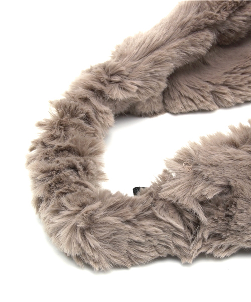 Kastane（カスタネ）の「【Kastane】ファーヘアバンド（ヘアバンド・レディース・ピンクベージュ/ブラウン・FREE）」の5枚目の写真