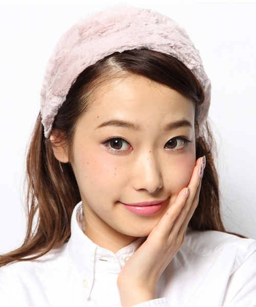 Kastane（カスタネ）の「【Kastane】ファーヘアバンド（ヘアバンド・レディース・ピンクベージュ/ブラウン・FREE）」の3枚目の写真