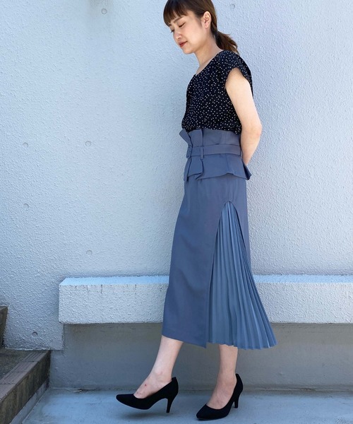 PICCIN(ピッチン)の「ドットフロントタックブラウス(シャツ/ブラウス・レディース・ホワイト系その他/ブラック系その他・M)」の22枚目の写真
