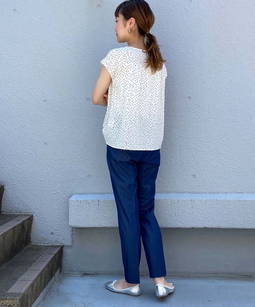 PICCIN(ピッチン)の「ドットフロントタックブラウス(シャツ/ブラウス・レディース・ホワイト系その他/ブラック系その他・M)」の17枚目の写真