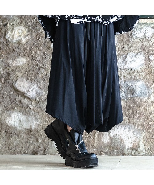 CIVARIZE シヴァーライズUmbraモモンガドレープパンツブラック