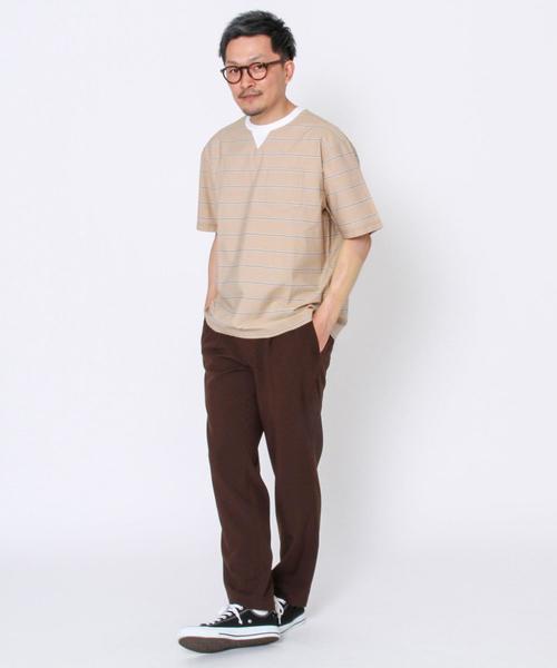 coen（コーエン）の「【接触冷感】ポリエストロテーパードイージーアンクルパンツ（その他パンツ・メンズ・ダークブラウン/ブラック/グレー・SMALL/MEDIUM/LARGE/X-LARGE）」の10枚目の写真