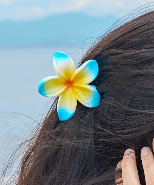 Kahiko】プルメリアカラーバンス（バレッタ/ヘアクリップ）｜Kahiko