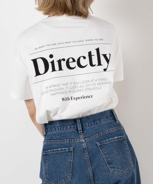 WEGO（ウィゴー）の「WEGO/バックロゴプリントTシャツ（Tシャツ/カットソー・レディース・ブラック/ブラウン/ブルー系その他・FREE）」の2枚目の写真