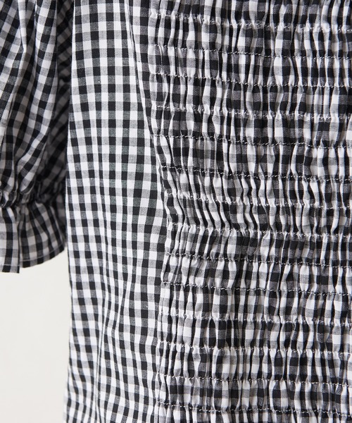 one after another NICE CLAUP（ワンアフターアナザーナイスクラップ）の「パフスリーブチェックブラウス（シャツ/ブラウス・レディース・ブラック/ブラウン/ベージュ・FREE）」の20枚目の写真