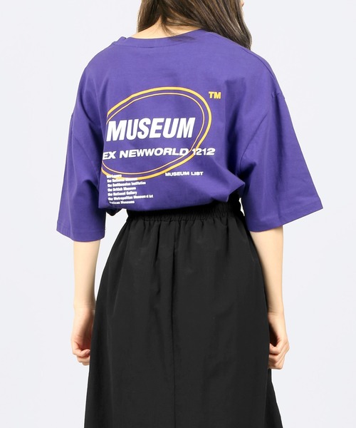 DING(ディング)の「DING/MUSEUM Tシャツ(Tシャツ/カットソー・レディース・ホワイト/ブラック/パープル・FREE)」の3枚目の写真