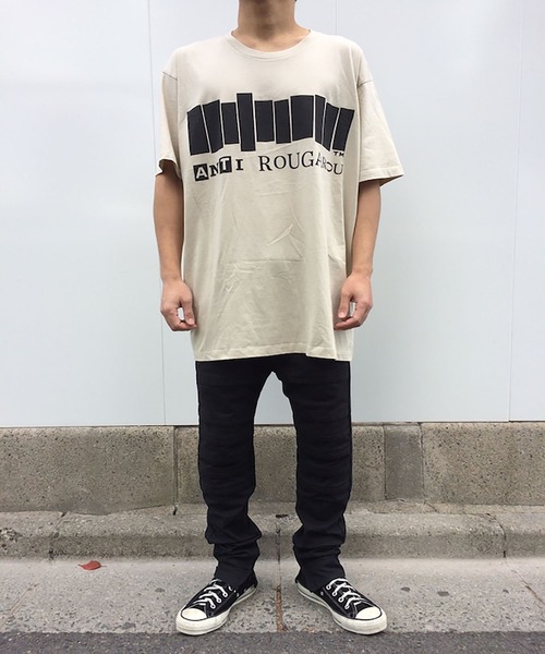 ROUGAROU（ルーガルー）の「[ROUGAROU / ルーガルー] ANTI SHORT SLEEVES（Tシャツ/カットソー・メンズ・ホワイト/ブラック/サンドベージュ・4/3）」の3枚目の写真